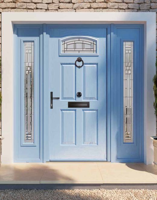 Apeer A++ Endor door in Porcelain Blue