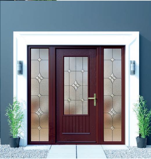 Palladio Cambridge door in Burgundy