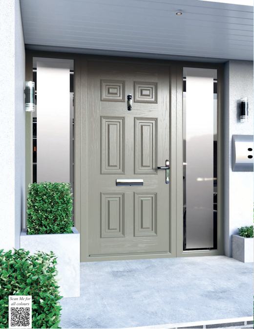 Palladio Georgian Solid door in Sage