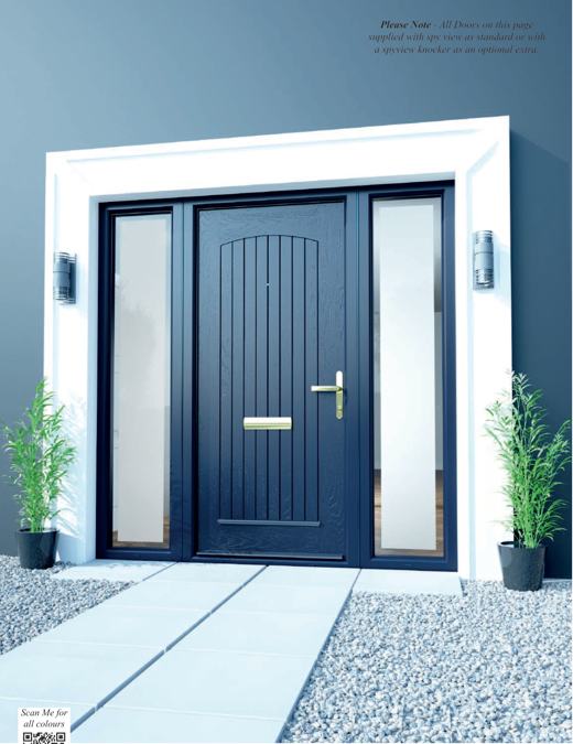 Palladio T&G Solid door in Blue