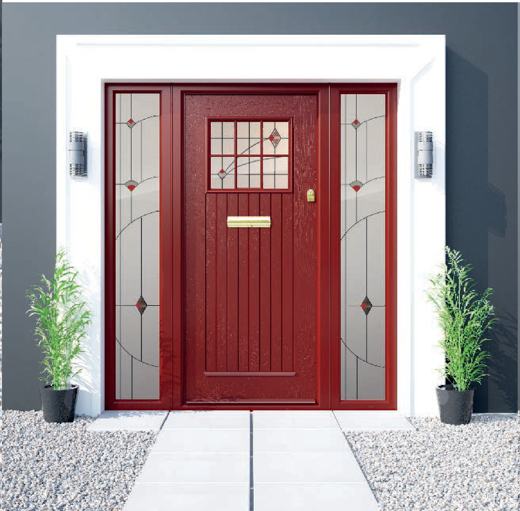 Palladio Dublin door in Red